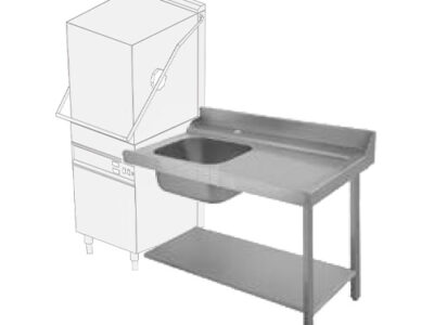 TABLE ENTRÉE / SORTIE_x000D_ 1 BAC POSITION À DROITE_x000D_ DU LAVE-VAISSELLE