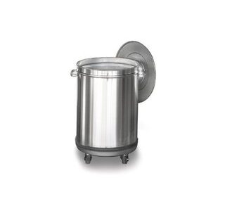 POUBELLE INOX SUR ROULETTE