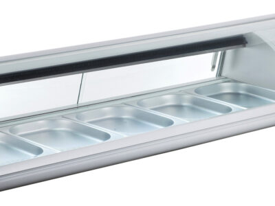 VITRINE RÉFRIGÉRÉE À SUSHIS - PORTES COULISSANTES - 5 BACS GN 1/2