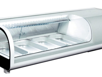 VITRINE RÉFRIGÉRÉE À SUSHIS - PORTES COULISSANTES - 4 BACS GN 1/3