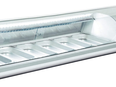 VITRINE RÉFRIGÉRÉE À SUSHIS - PORTES COULISSANTES - 6 BACS GN 1/3