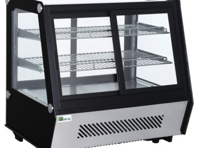 VITRINE DROITE RÉFRIGÉRÉE À POSER - PORTES COULISSANTES - SERVICE AVANT ET ARRIÈRE - 120 L