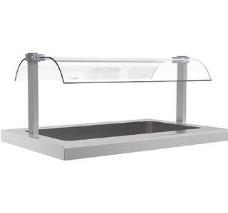 ETAGERE EN VERRE - SANS ECLAIRAGE - 1 NIVEAU - LONG. 1125 MM