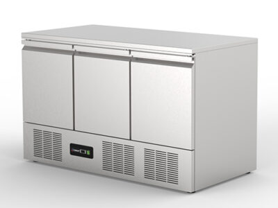 SALADETTE TOP REFRIGEREE POSITIVE VENTILE 3P 251L 3 GRILLES + 3PG BAC GN NON INCLUS