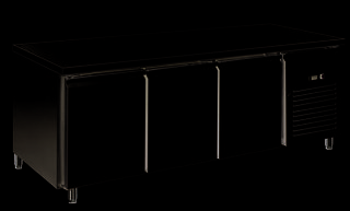 TABLE RÉFRIGÉRÉE INOX - PROF 800 MM - 600 X 400 MM - 3 PORTES