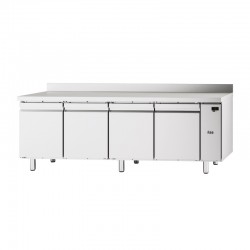 TABLE RÉFRIGÉRÉE NEOS GN 1/1 - 4 PORTES PLEINES - AVEC DOSSERET - NÉGATIVE -20/-10°C