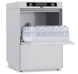 LAVE-VERRES - 400 X 400 MM - AVEC ADOUCISSEUR EN CONTINU