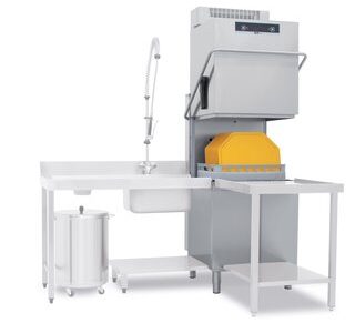 LAVE-VAISSELLE À CAPOT - CASIERS 600 X 500