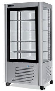 VITRINE RÉFRIGÉRÉE 4 FACES 1 PORTE POSITIVE LED
