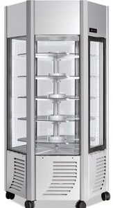 VITRINE RÉFRIGÉRÉE 6 FACES 2 PORTES POSITIVE LED
