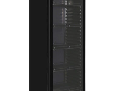 ARMOIRE À BOISSON POSITIVE - FINITION NOIRE - 1 PORTE VITRÉE - 382 L