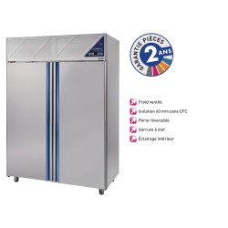 ARMOIRE NÉGATIVE 1200 L SANS GROUPE - 2 PORTES PLEINES