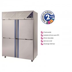 ARMOIRE NÉGATIVE 1200 L SANS GROUPE - 4 PORTILLONS