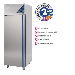 ARMOIRE NÉGATIVE 600 L SANS GROUPE - 1 PORTE PLEINE