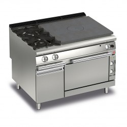 FOURNEAU 2 FEUX + COUP DE FEU GAZ/ FOUR ELECTRIQUE