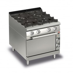 FOURNEAU GAZ 4 FEUX SUR FOUR GAZ