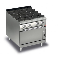 FOURNEAU GAZ 4 FEUX SUR FOUR GAZ
