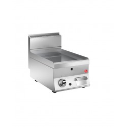 GRILLADE GAZ - PLAQUE LISSE CHROME DUR - LARG. 400 MM