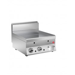 GRILLADE GAZ - PLAQUE LISSE CHROME DUR - LARG. 600 MM