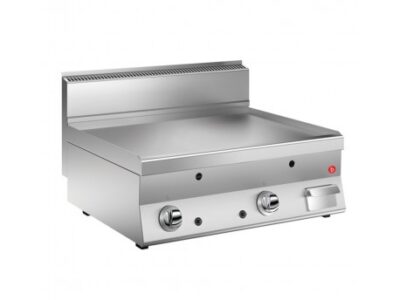GRILLADE GAZ - PLAQUE LISSE CHROME DUR - LARG. 800 MM