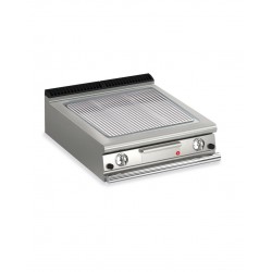 TOP PLANCHA GAZ - PLAQUE AISI 430 RAINURÉE LARG 800 MM