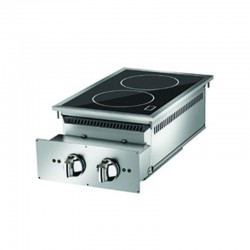 TOP PLAQUE INDUCTION - 2 ZONES - LARG 400 MM