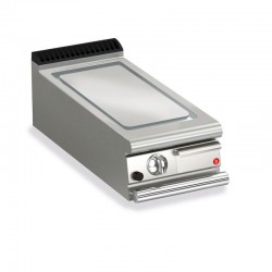 TOP PLANCHA GAZ - PLAQUE AISI 430 LISSE LARG 400 MM