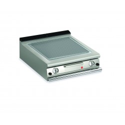 TOP PLANCHA GAZ - PLAQUE AISI 430 RAINURÉE LARG 800 MM