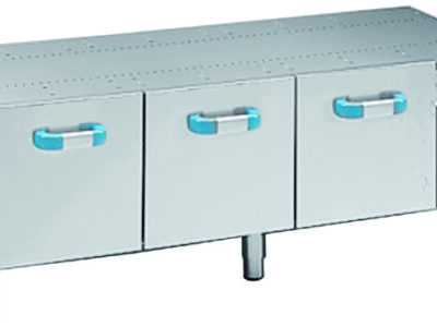 Soubassement refrigerée ventillée 3 tiroirs MBM