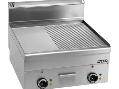 Plaque électrique ½ lisse ½ rainurée MBM