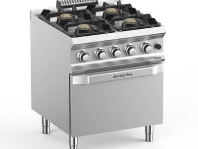 Cuisinière 4 feux, four gaz, allumage piezzo, robinet thermostatique MBM