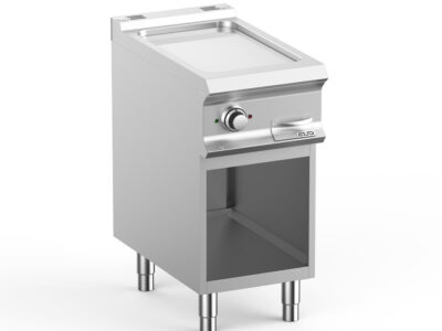 Plaque électrique lisse chromée MBM – plancha professionnelle en inox pour cuisine CHR