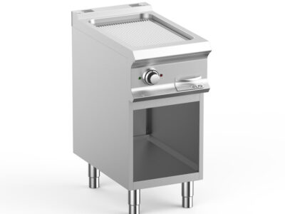 Plaque électrique rainurée lisse MBM – professionnelle et performante pour cuisine pro