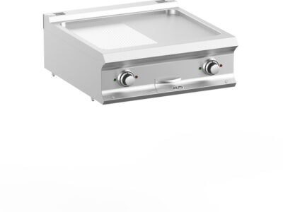 Plaque électrique ½ lisse ½ rainurée MBM