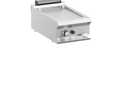 Plaque gaz lisse chromée MBM – Cuisson professionnelle rapide et uniforme