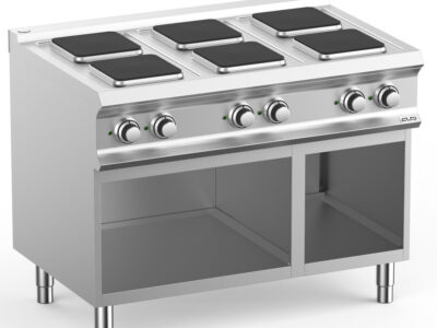 Réchaud 6 plaques électriques carrées MBM – puissance et performance professionnelle