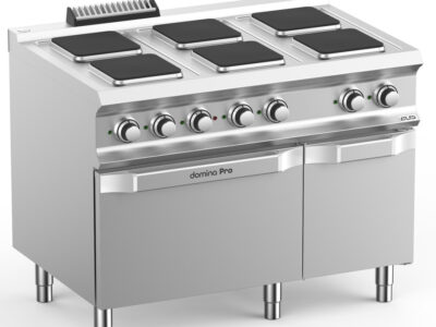 Cuisinière 6 plaques carrées sur four électrique MBM – Cuisson professionnelle