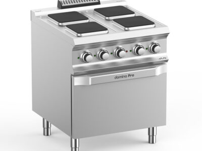 Cuisinière 4 PLAQUES CARRÉES SUR FOUR ÉLECTRIQUE MBM