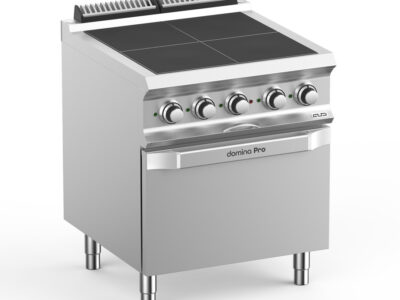 CUISINIERE 4 PLAQUES ABAISSÉE SUR FOUR ÉLECTRIQUE MBM