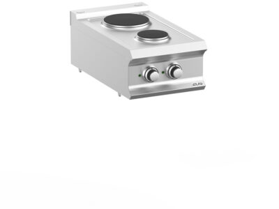 Réchaud 2 plaques électriques rondes MBM – Cuisson professionnelle compacte
