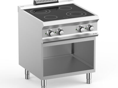 Fourneau vitrocéramique 4 zones de cuisson MBM – performance et précision pour cuisine professionnelle